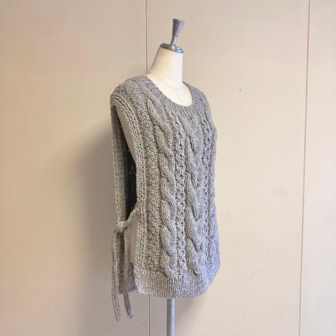 24AW ペルーアランニットベスト GLAY