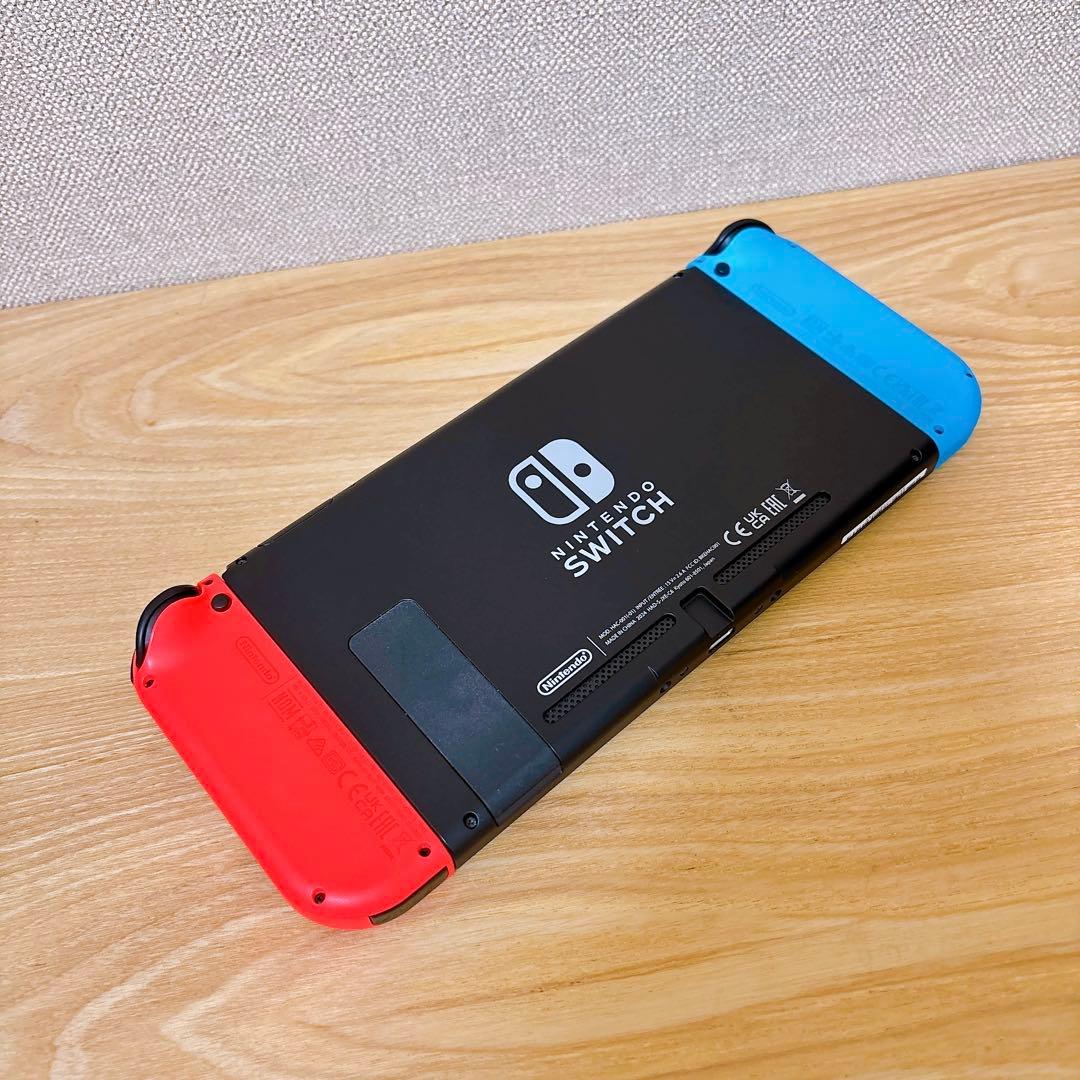 【未使用に近い】 2024年購入 バッテリー強化版 Switch ブルー レッド