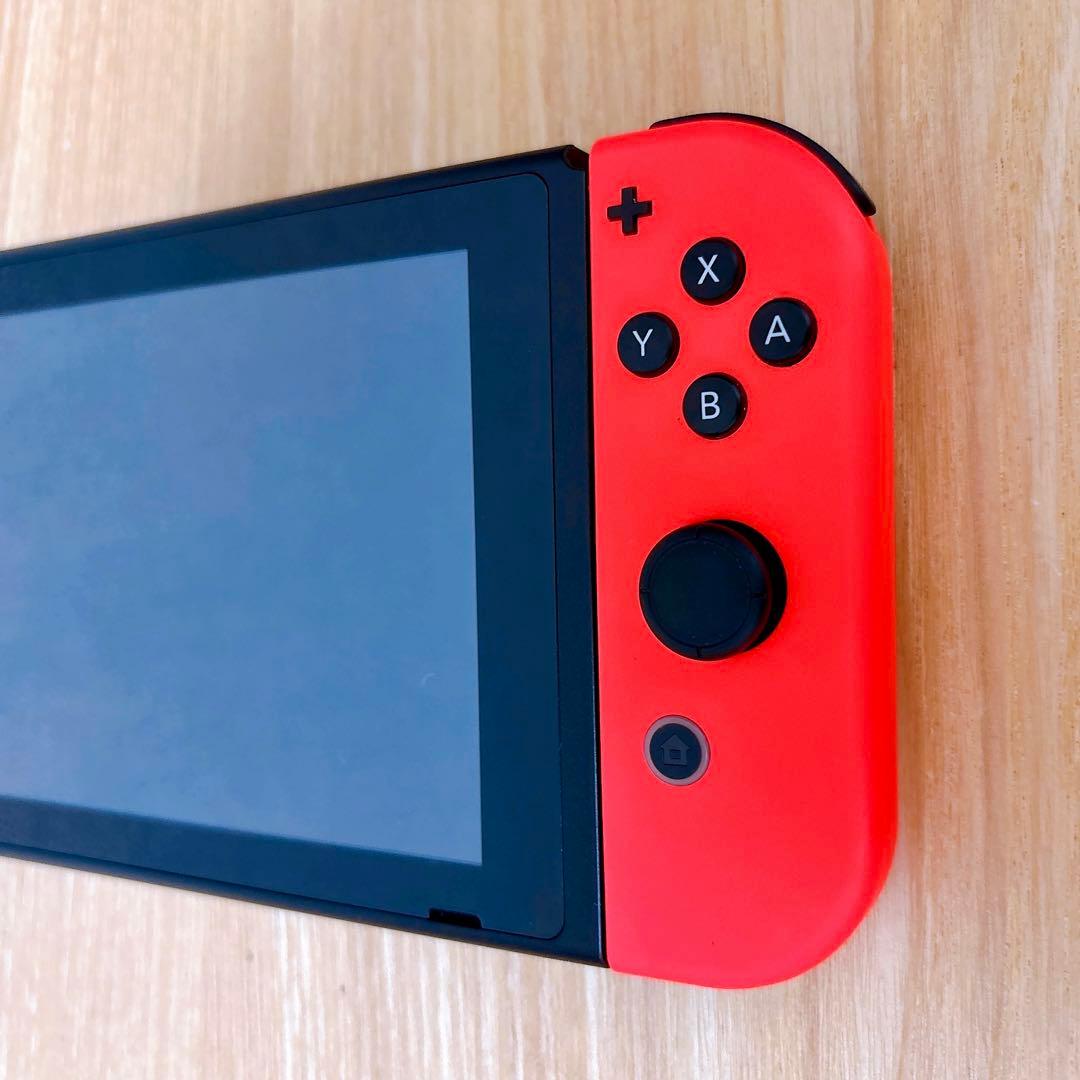 【未使用に近い】 2024年購入 バッテリー強化版 Switch ブルー レッド