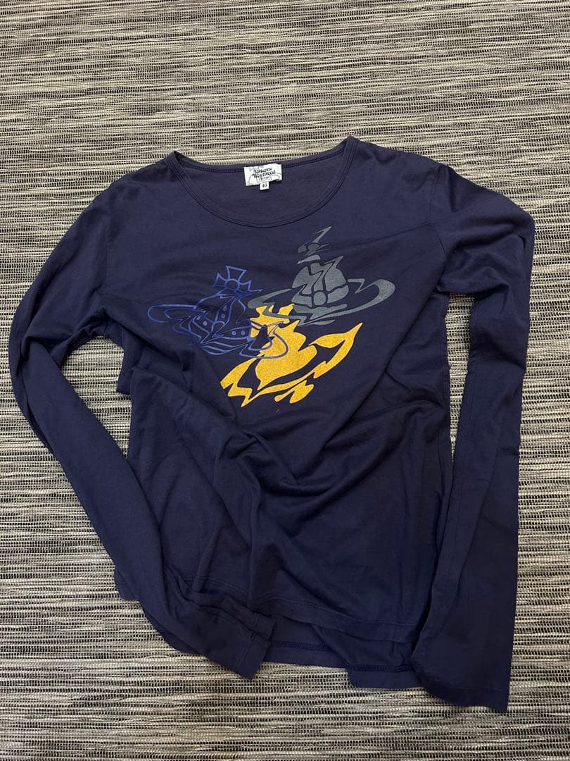 Vivienne Westwood ロンT ネイビー　y2k グランジ