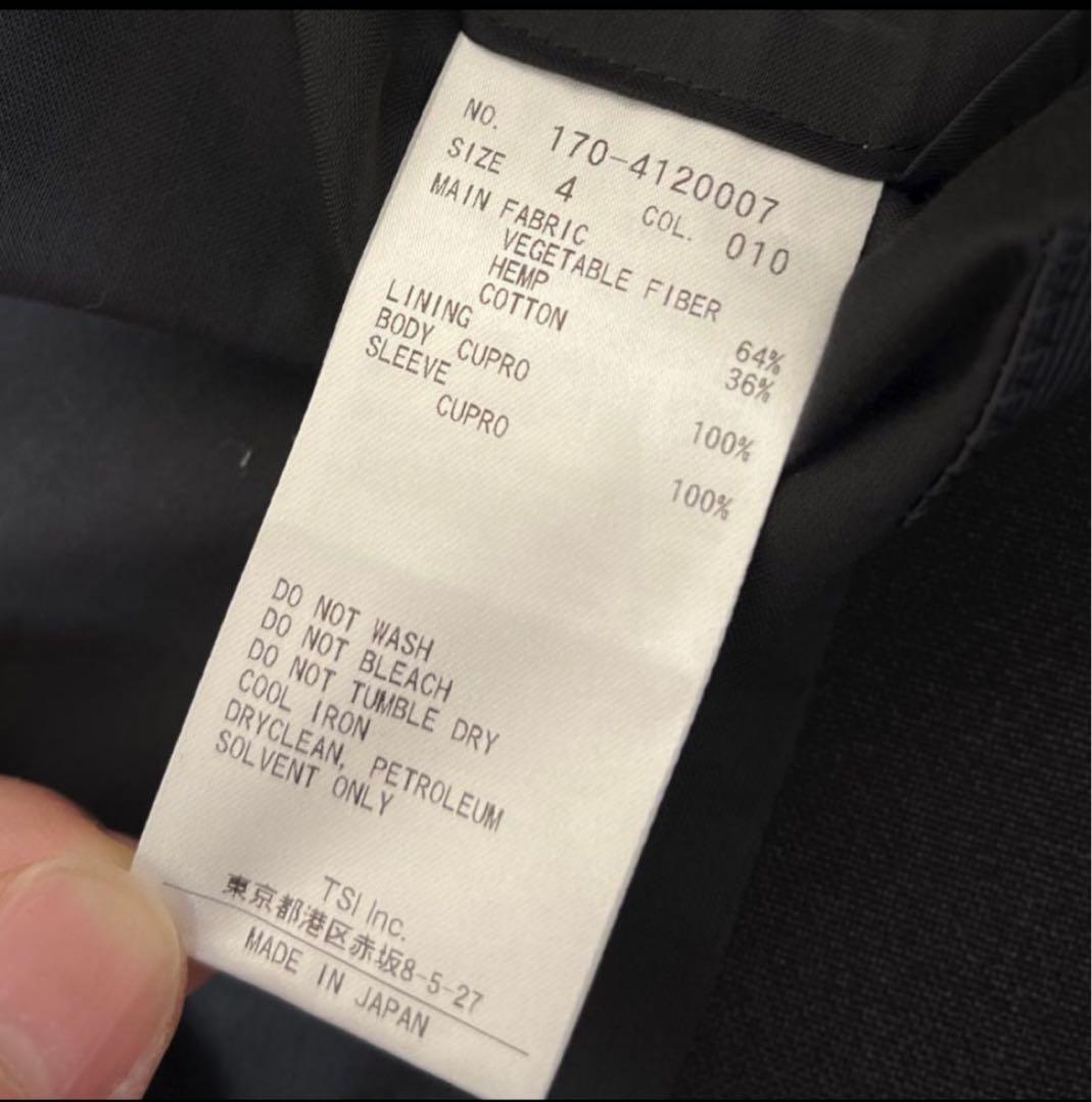 【YLÈVE／イレーヴ】HEMP ORGANIC COTTON JK サイズ4