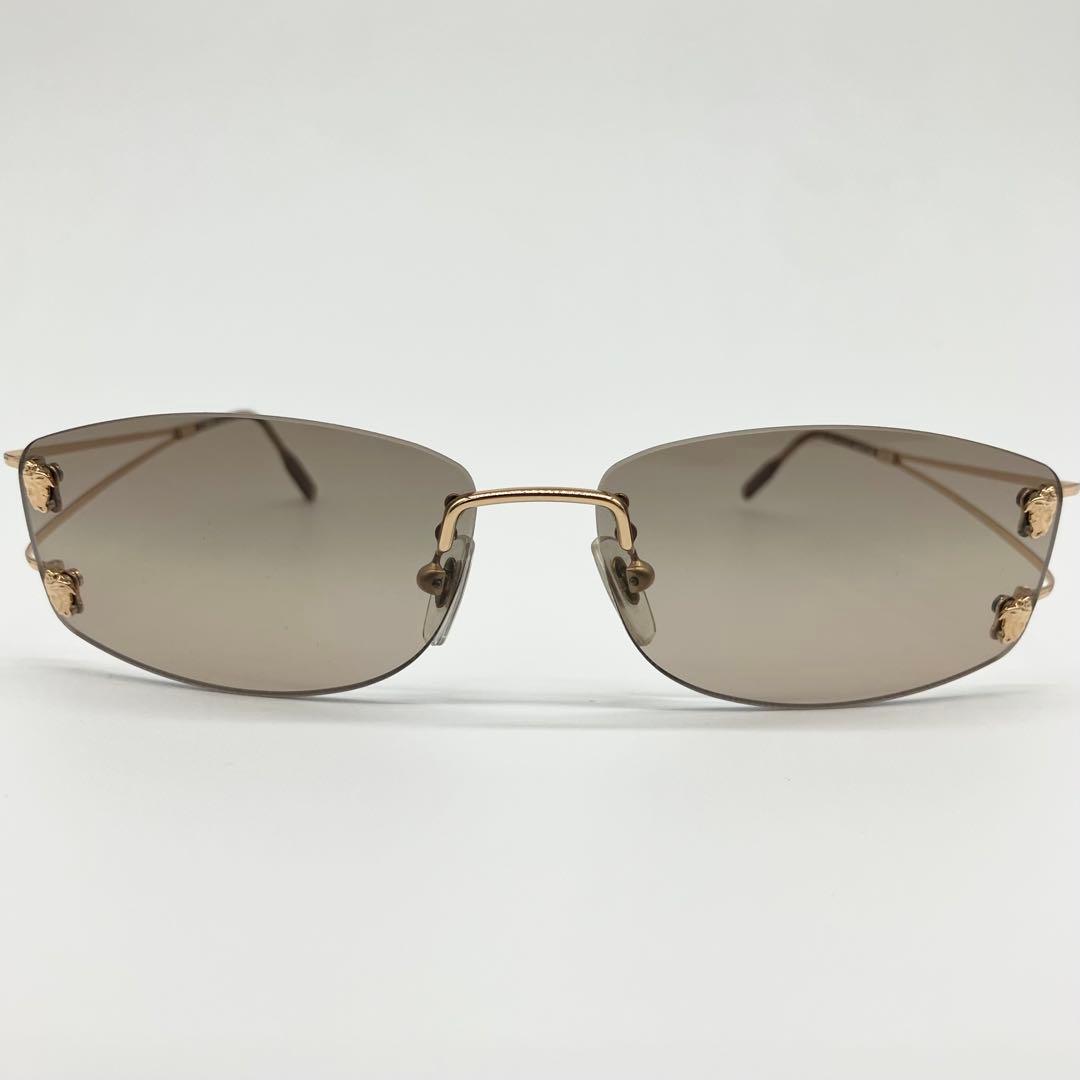 VERSACE ヴェルサーチ　サングラス　リムレス　ゴールド　58□13 135