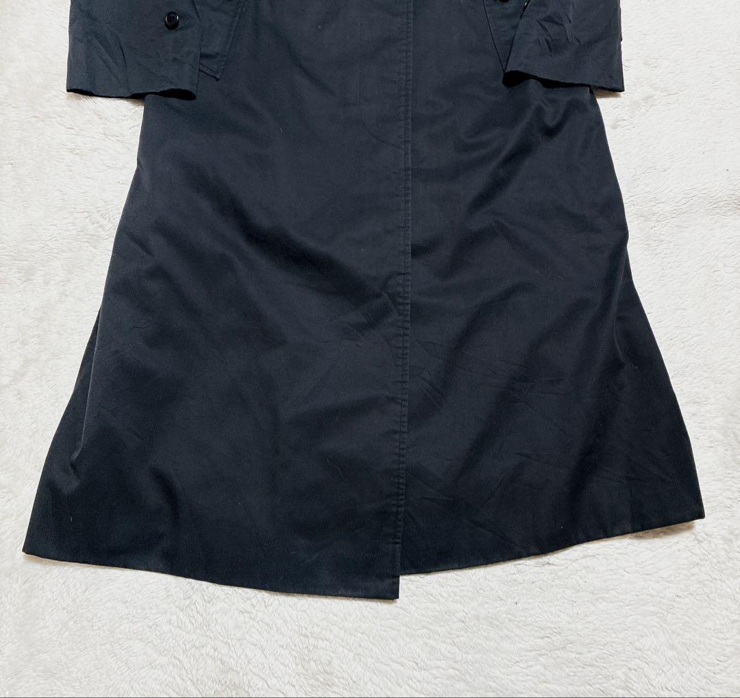 バーバリーズ　ヴィンテージ　ステンカラーコート　ノバチェック　ブラック