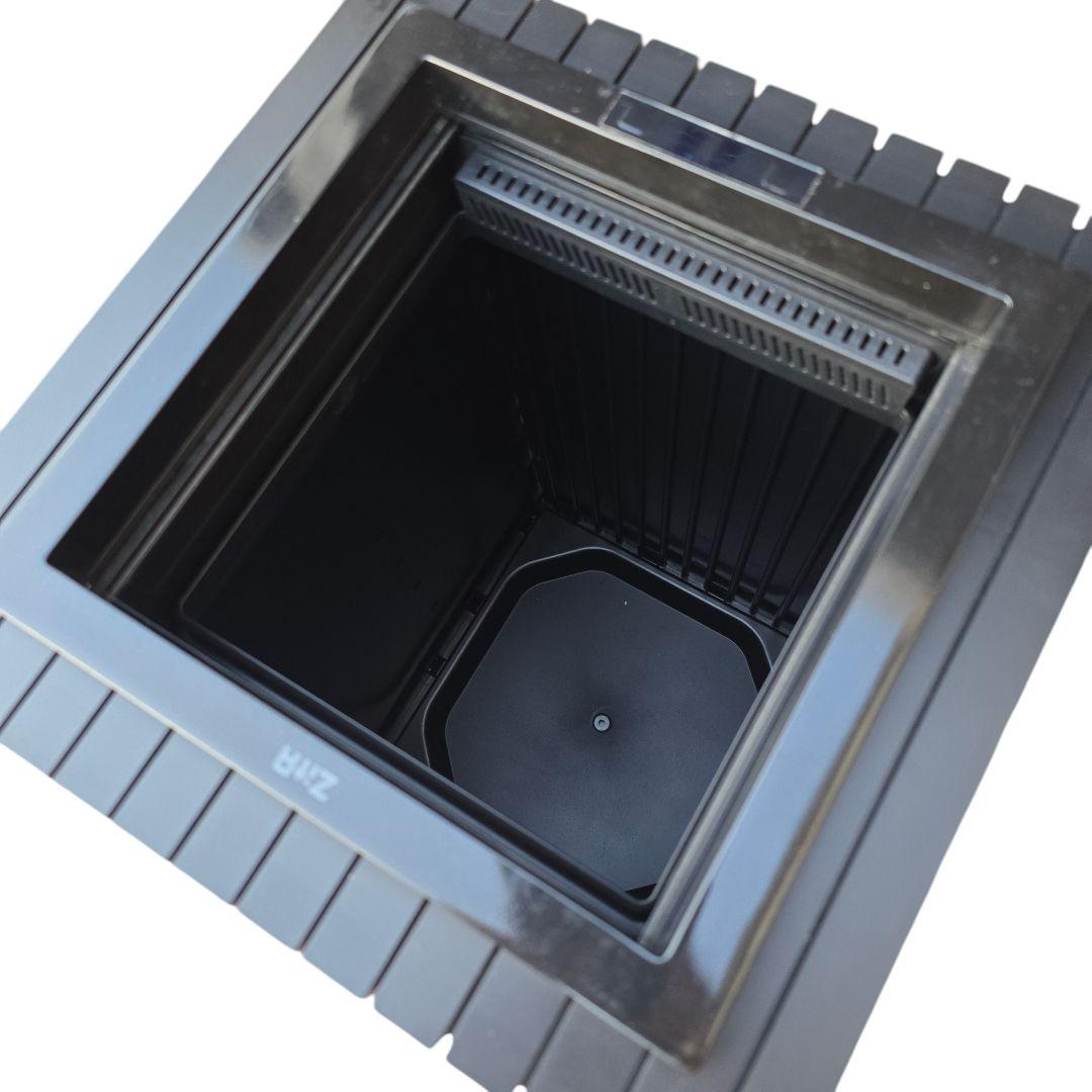 Zita スクエア　ゴミ箱　ダストボックス　キャスター付き