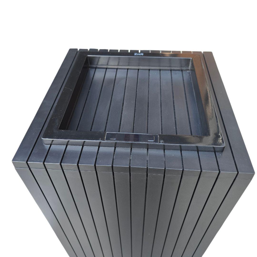 Zita スクエア　ゴミ箱　ダストボックス　キャスター付き