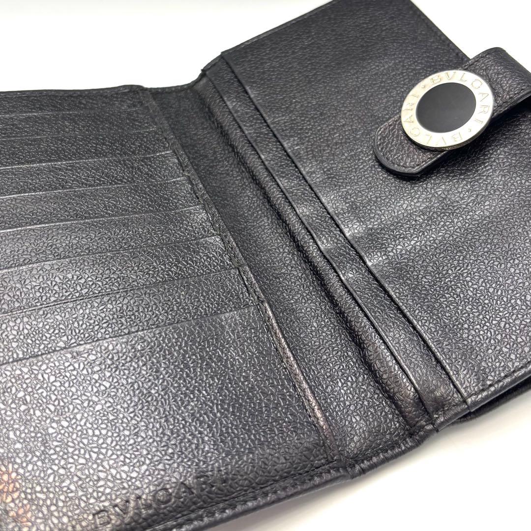 BVLGARI 長財布 ブルガリブルガリレザー ブラック×レッド 本革