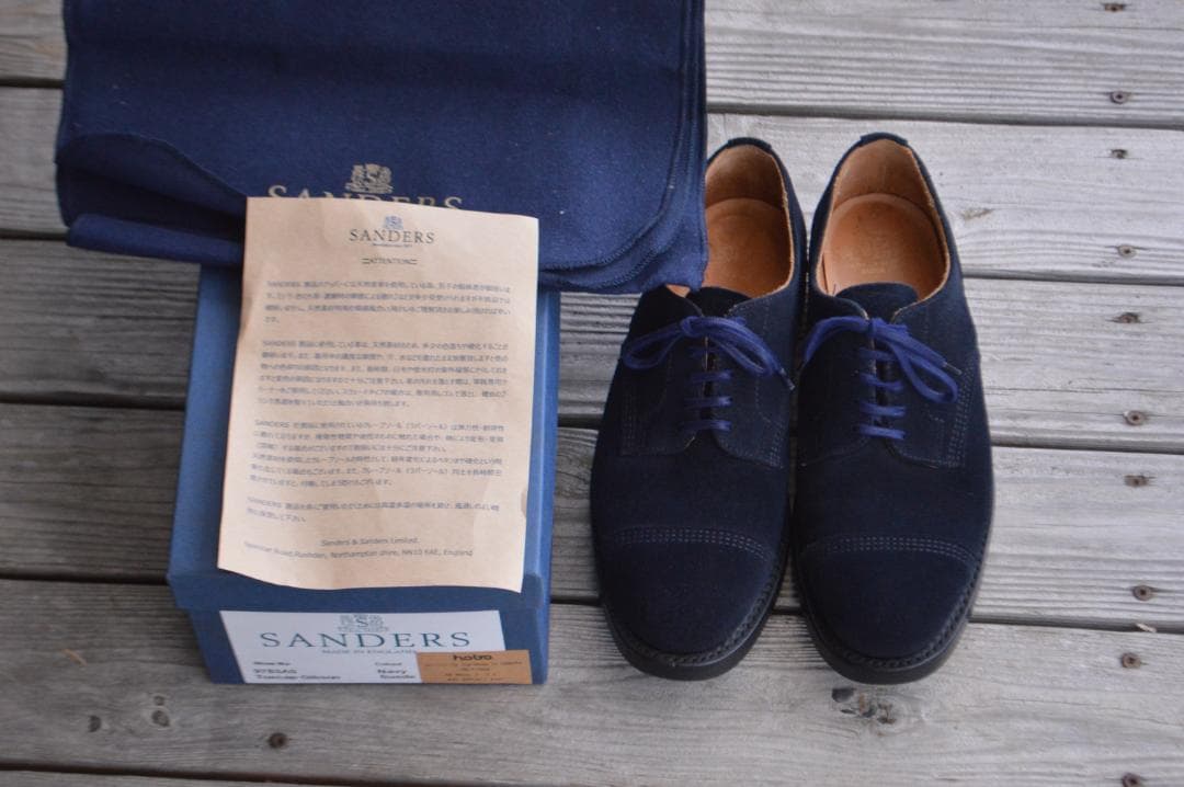 SANDERS　ミリタリーダービー　7.5　ネイビー