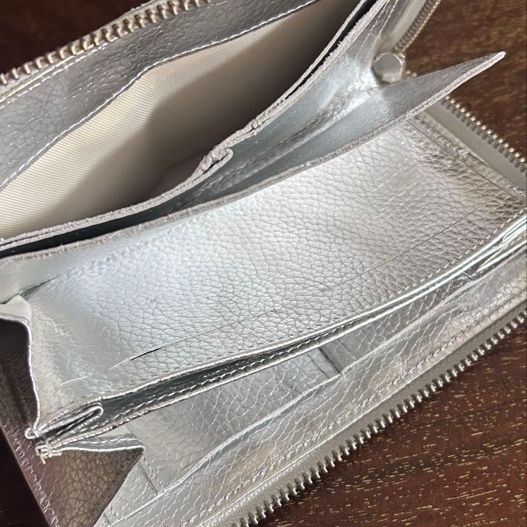 小さい長財布シルバー　ハレルヤ　とってもしなやか