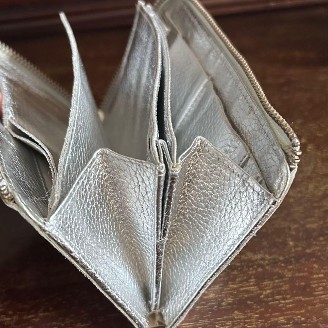 小さい長財布シルバー　ハレルヤ　とってもしなやか