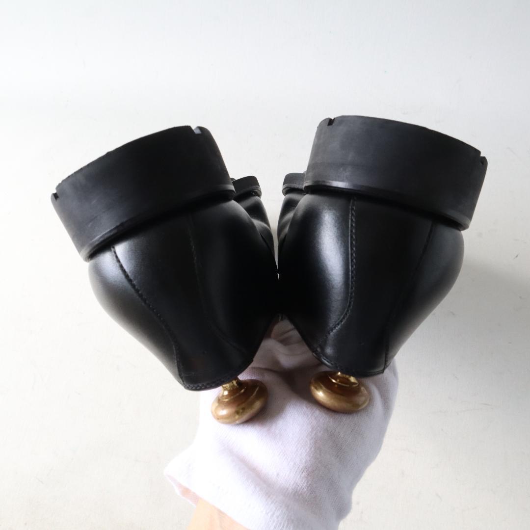 ほぼ未使用スコッチグレイン　シャインオアレイン　ストレートチップ　黒　24.5