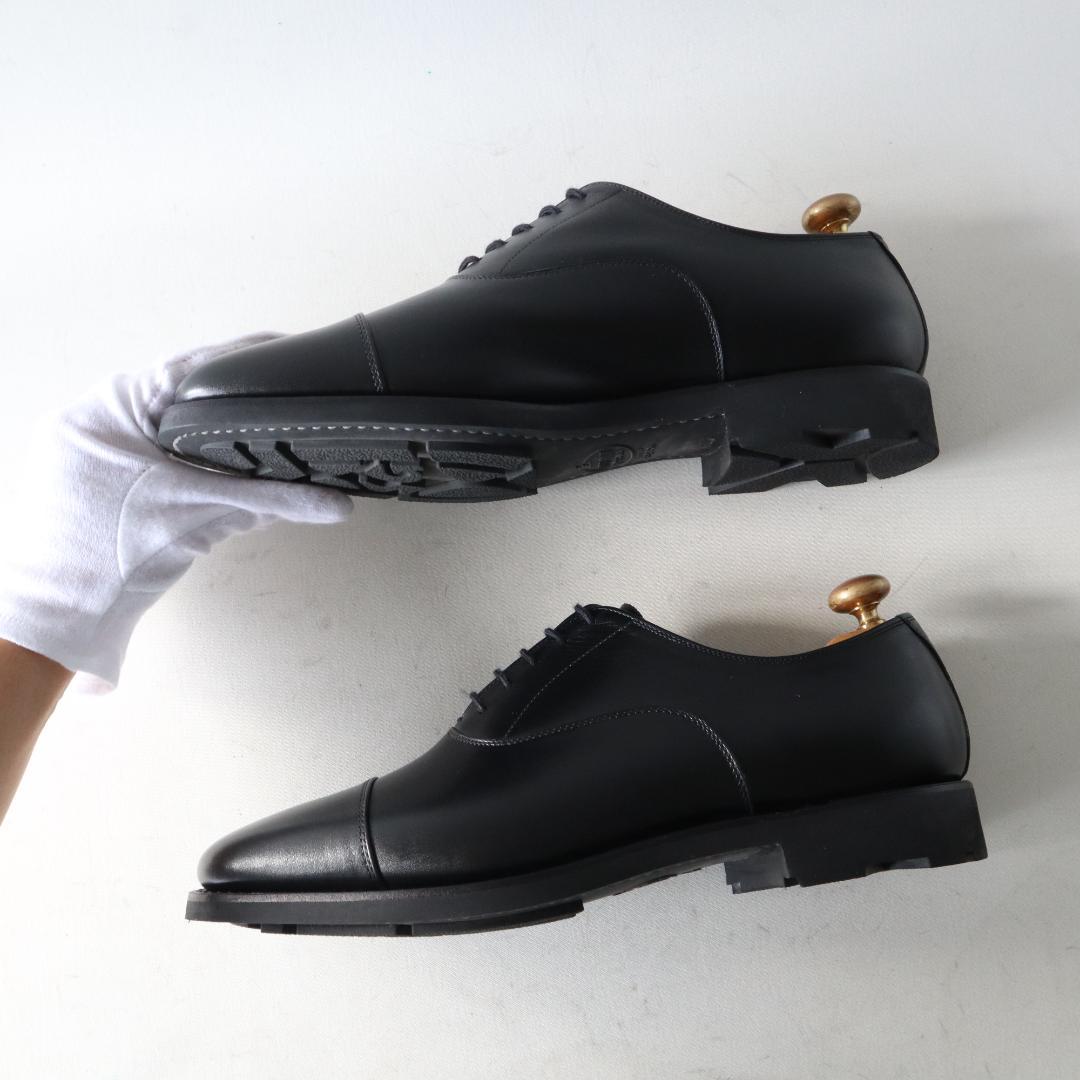 ほぼ未使用スコッチグレイン　シャインオアレイン　ストレートチップ　黒　24.5