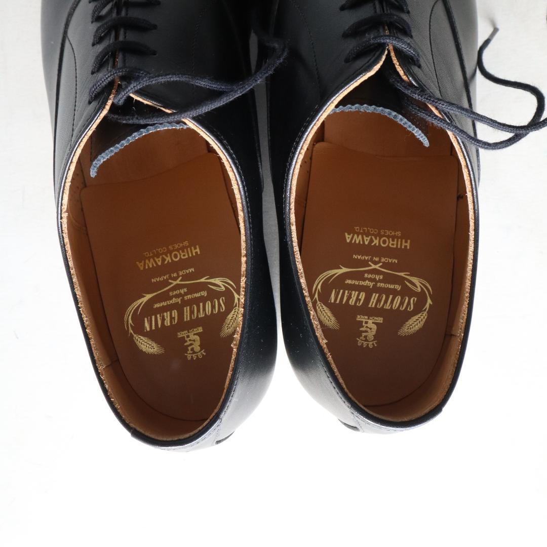 ほぼ未使用スコッチグレイン　シャインオアレイン　ストレートチップ　黒　24.5