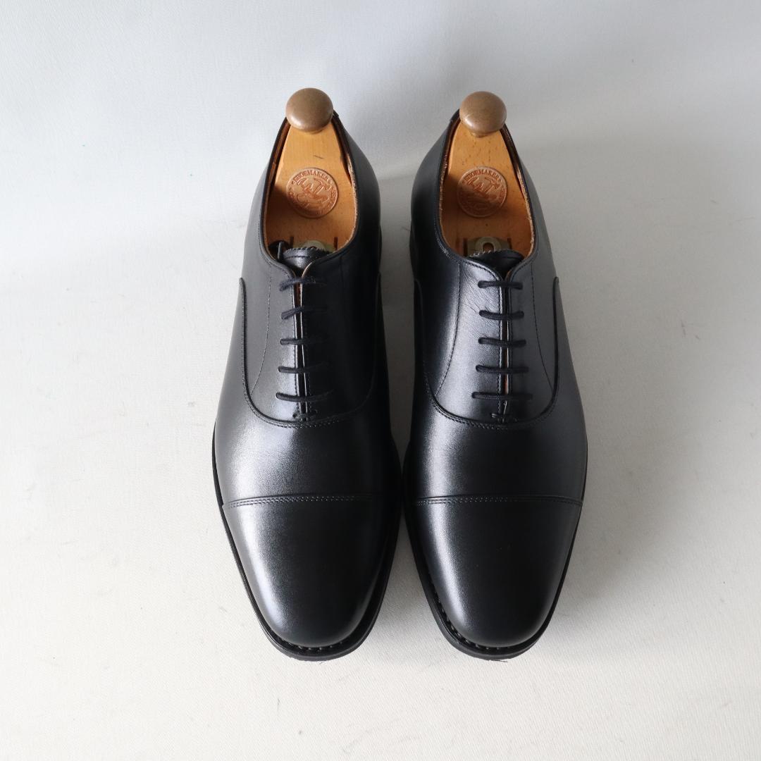 ほぼ未使用スコッチグレイン　シャインオアレイン　ストレートチップ　黒　24.5