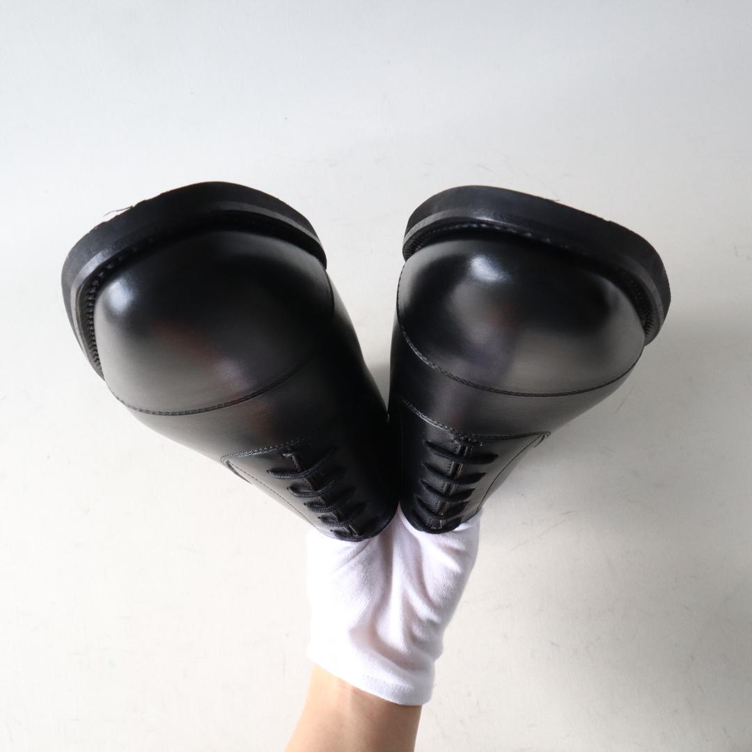 ほぼ未使用スコッチグレイン　シャインオアレイン　ストレートチップ　黒　24.5