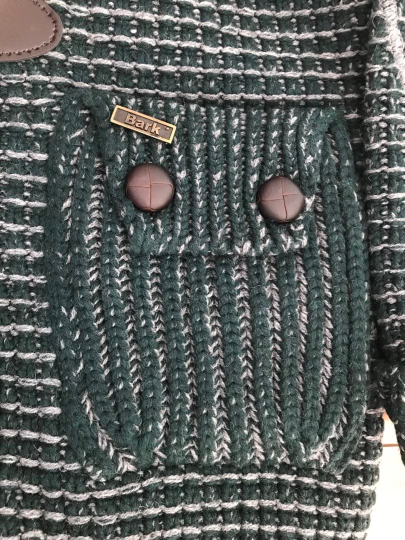 バーク/ニットアウター/D.グリーン/XSサイズ