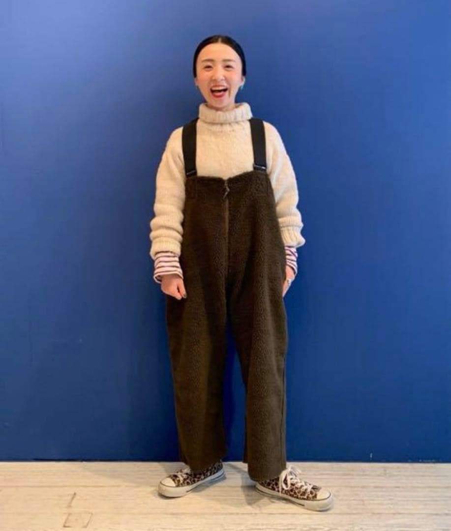 【BEAMS BOY】ボアミリタリーオーバーオール