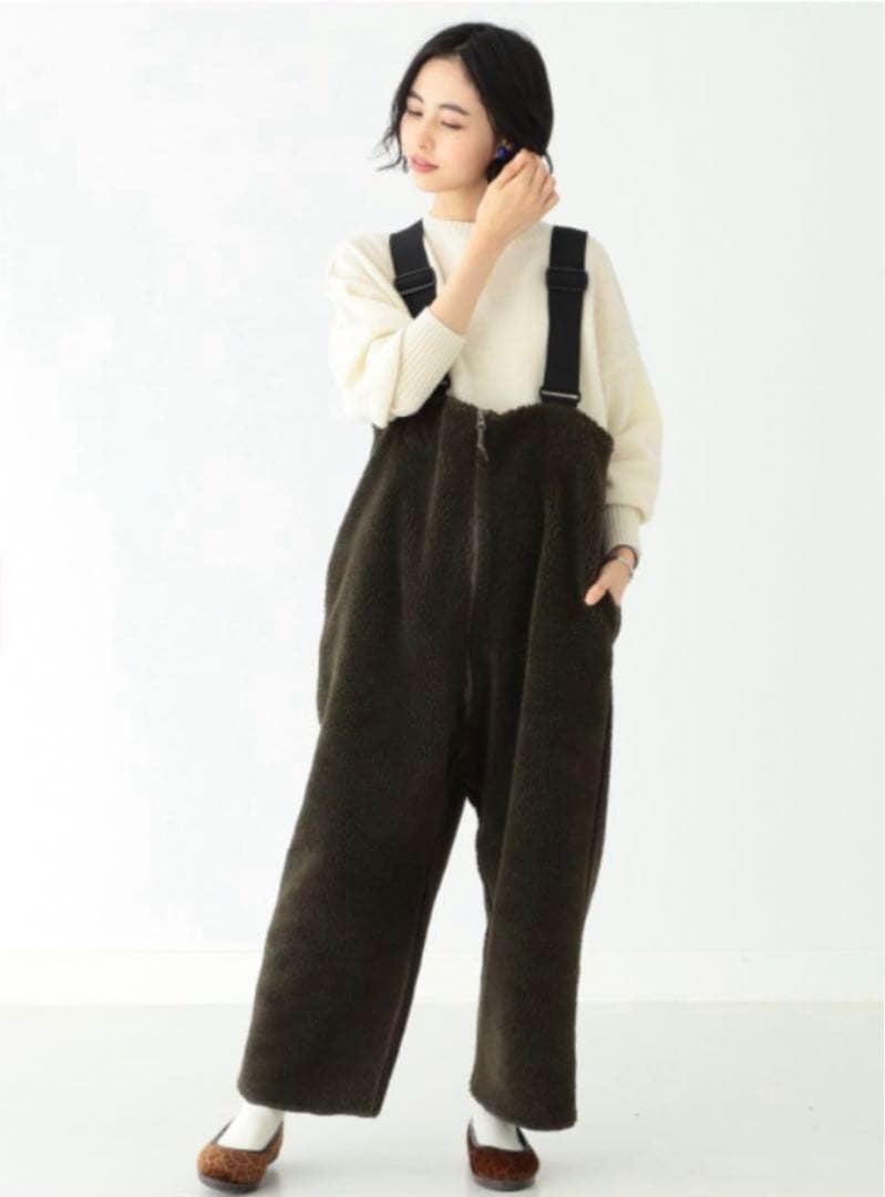 【BEAMS BOY】ボアミリタリーオーバーオール