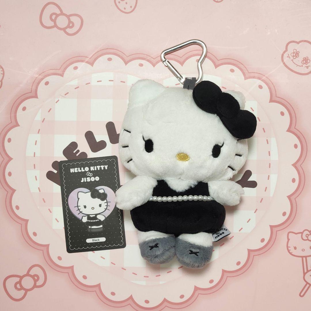 BLACKPINK ジス ハローキティぬいぐるみ キーホルダー ブラック