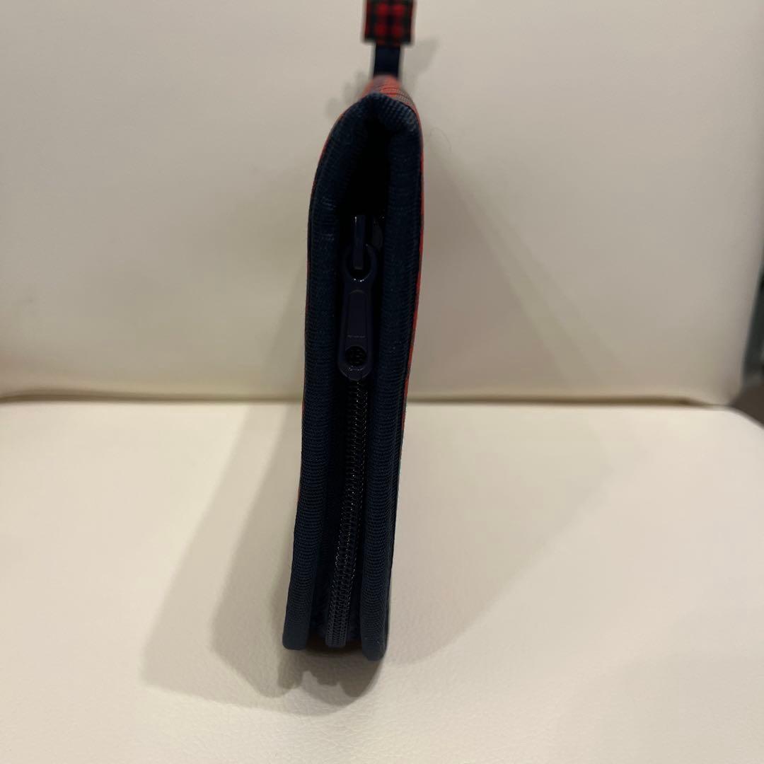 みみーちゃん　ファミリア チェック柄 ポーチ　刺繍　母子手帳ケース　001