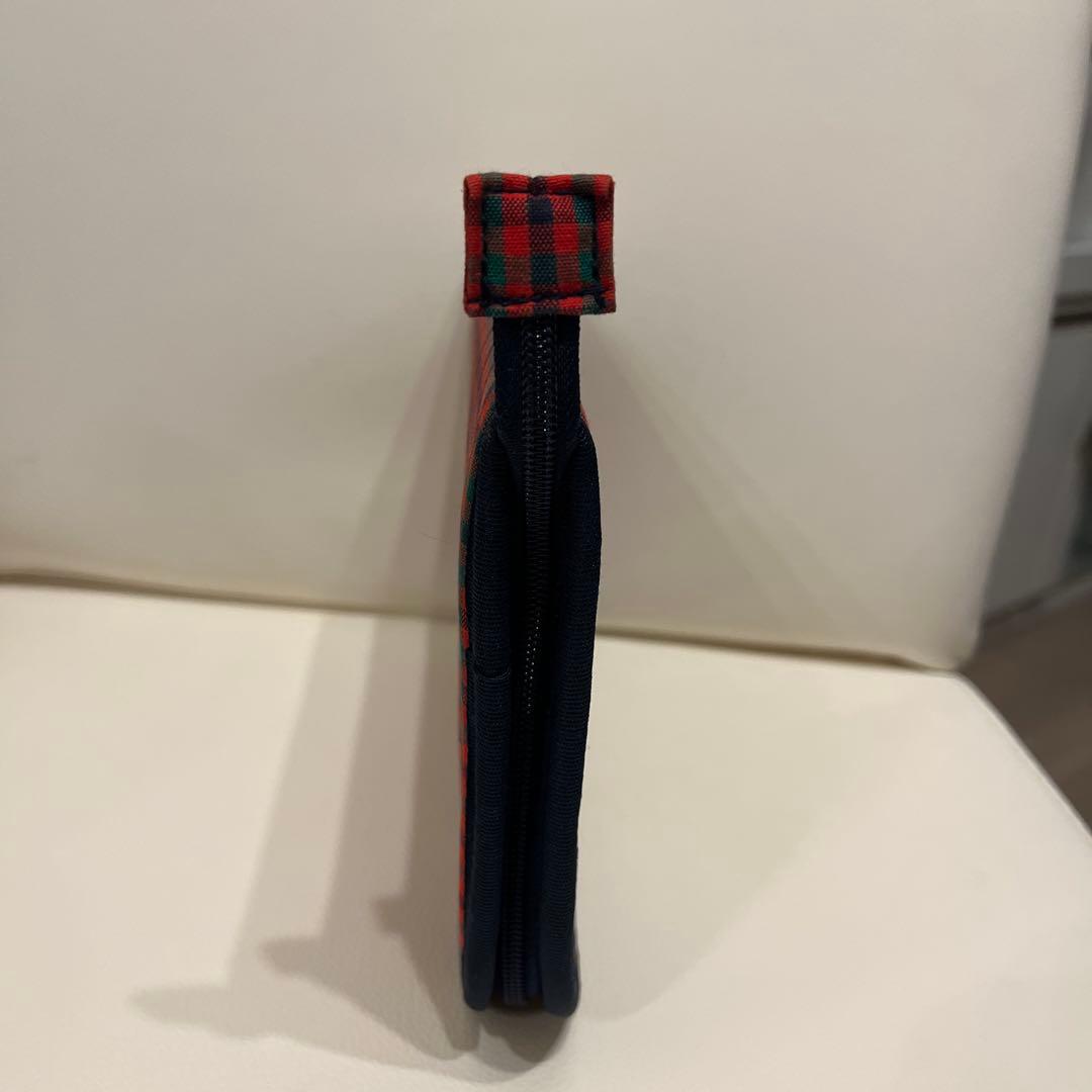 みみーちゃん　ファミリア チェック柄 ポーチ　刺繍　母子手帳ケース　001