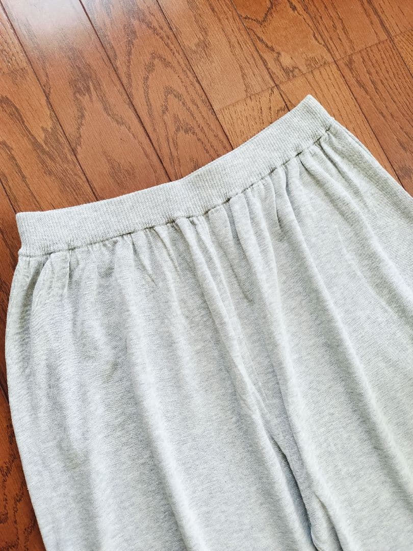 evam eva vie/evam eva コットンニットクロップドワイドパンツ