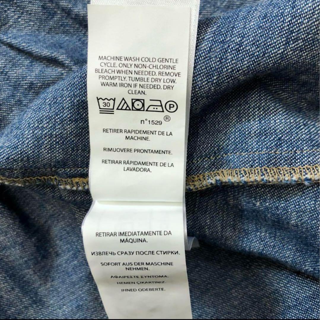 ポロラルフローレン 2ベルデッドティアードコットンドレスSデニムワンピース