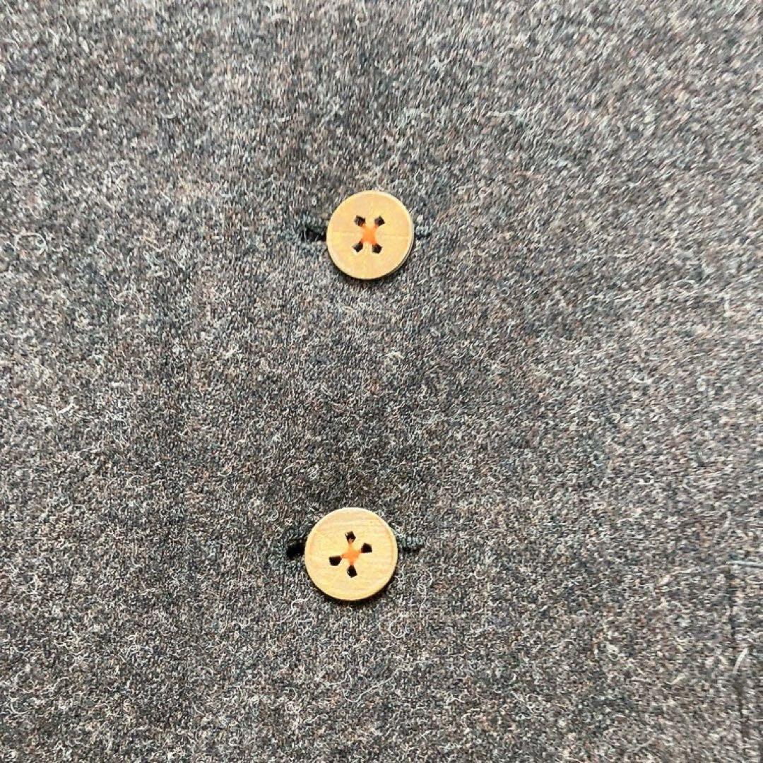 美品✨　45R テーラードジャケット　ウール　 日本製 チャコール　S位