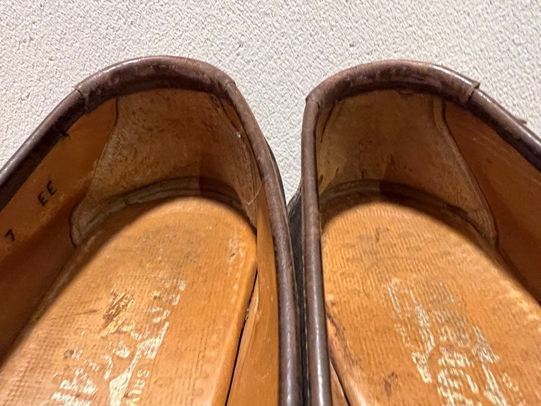 Ferragamo フェラガモ ダークブラウン スエード ローファー 7EE