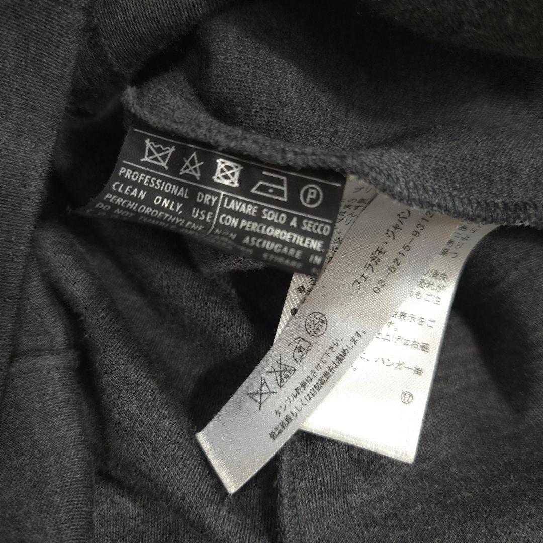 Salvatore Ferragamo 40 ワンピース ロング 半袖 Vネック