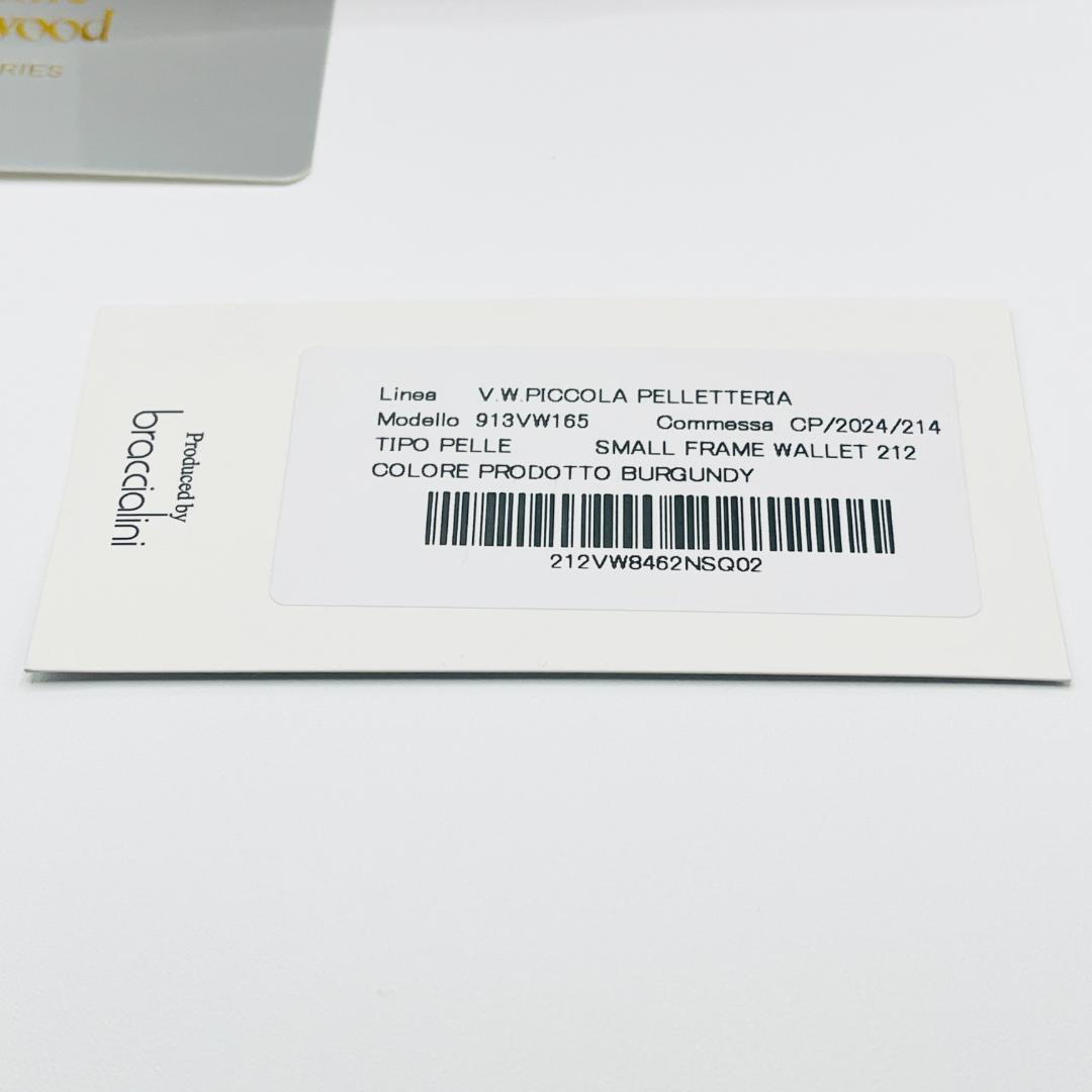 Vivienne Westwood 特価 折財布 レッド 赤 型押し がま口定番