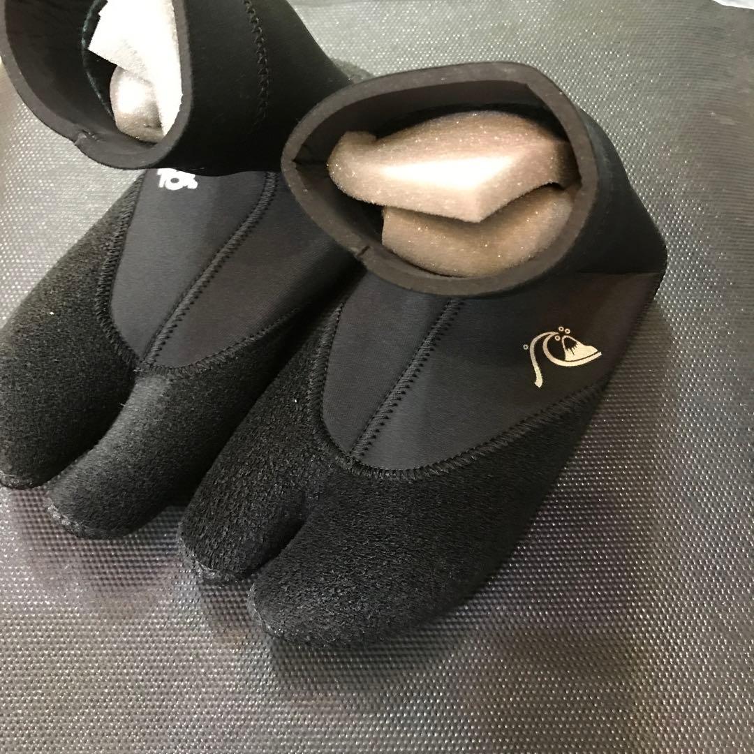 ネオプレン サーフブーツ ブラック　クイックシルバー　25cm 3.5mm