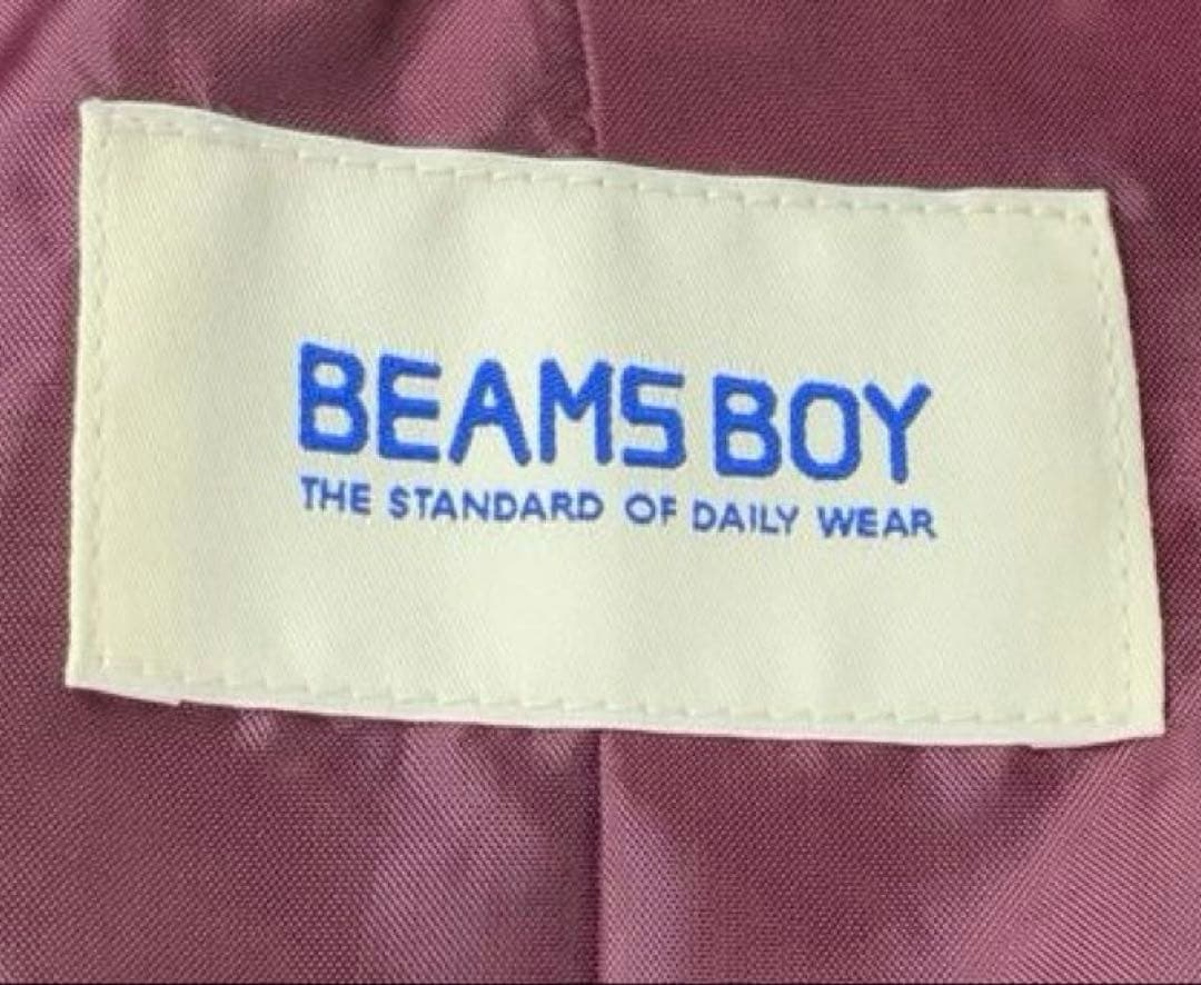 【美品】BEAMS BOY 金ボタン 紺ブレザー ジャケット ウール99% 紺色