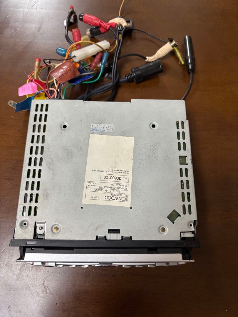 f-MD77 1DIN オーディオ スペアナ ケンウッド カーステレオ