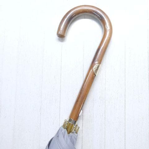 ポロ ラルフローレン ポロベア ジャガード織 長傘 雨傘 ライトグレー