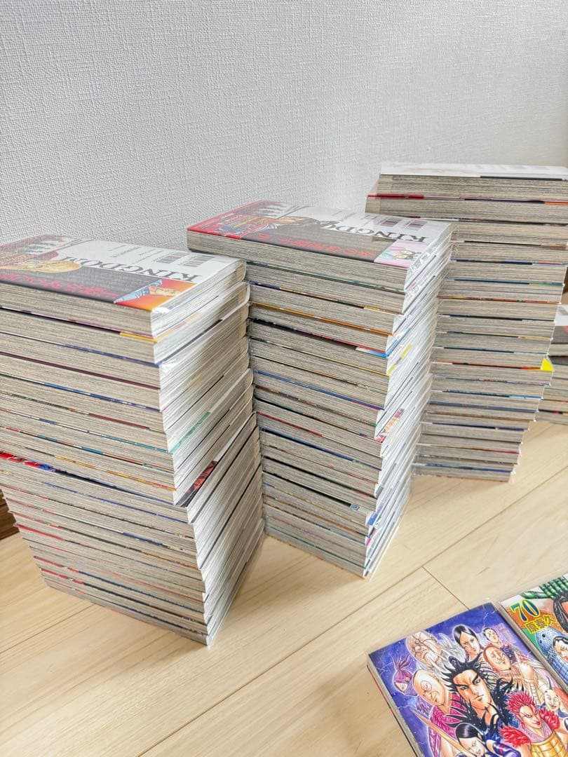 【ほぼ帯付き】キングダム全66巻➕69.70.74巻/透明ブックカバー付美品