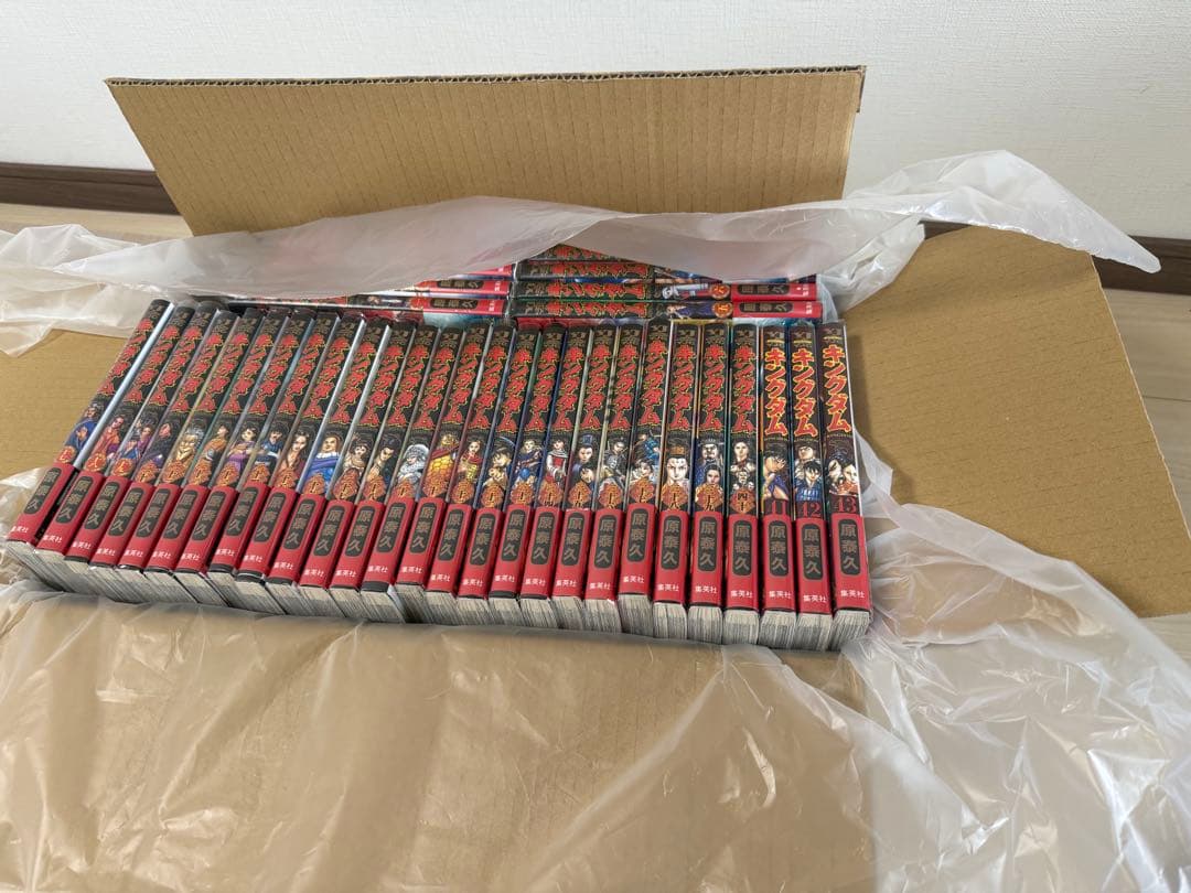 【ほぼ帯付き】キングダム全66巻➕69.70.74巻/透明ブックカバー付美品