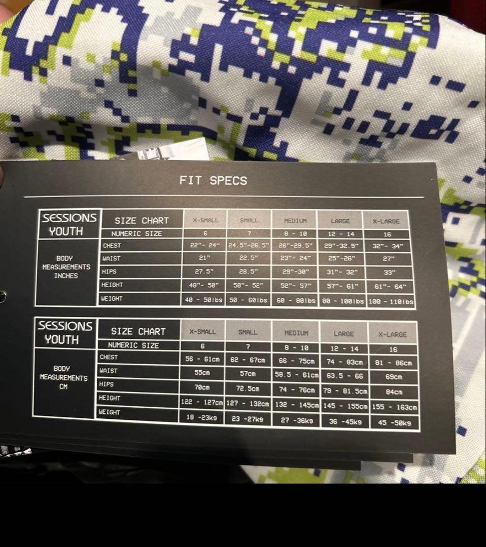 新品 SESSIONS スキー スノーボード ウェアセット