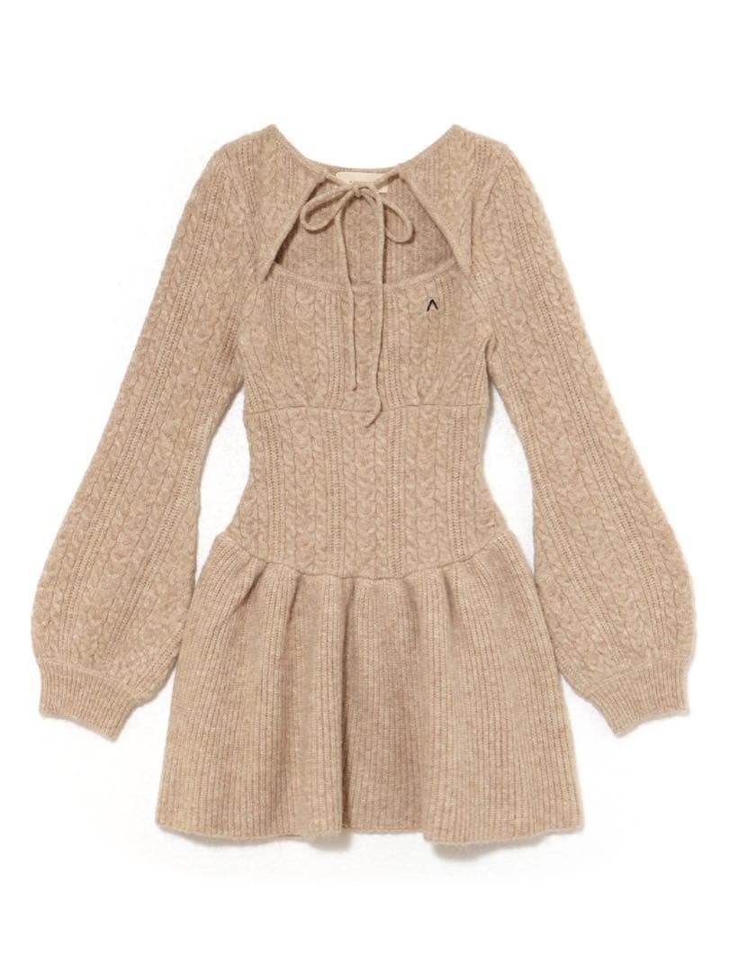 アンドマリー　Amy cable flare mini dress