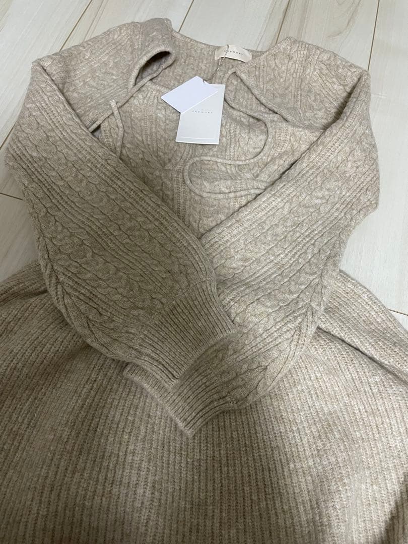 アンドマリー　Amy cable flare mini dress