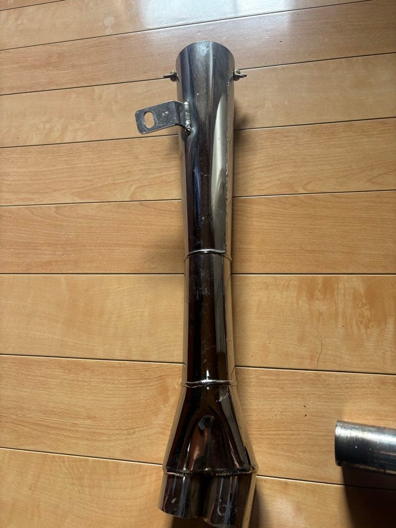 cb400t cb250t バブ　ホークプリティーメガホンマフラー　メッキ