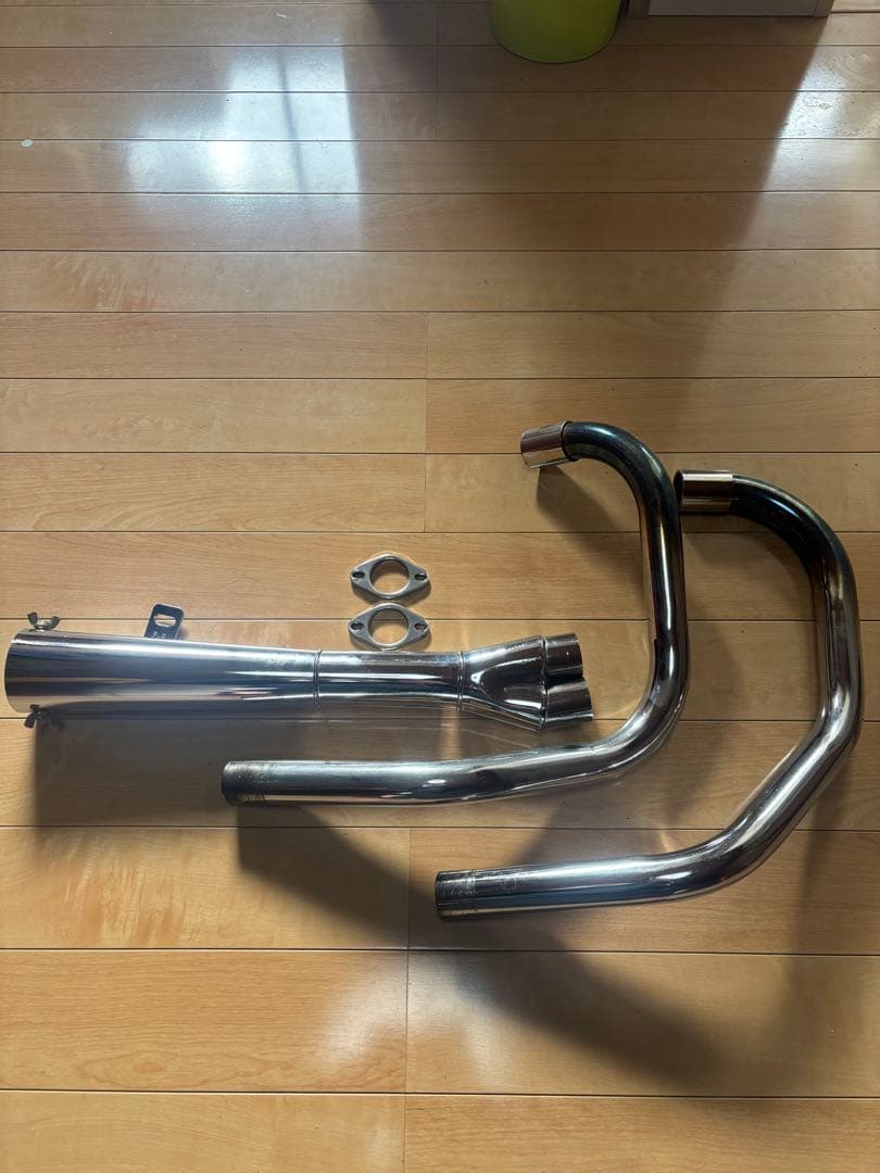 cb400t cb250t バブ　ホークプリティーメガホンマフラー　メッキ