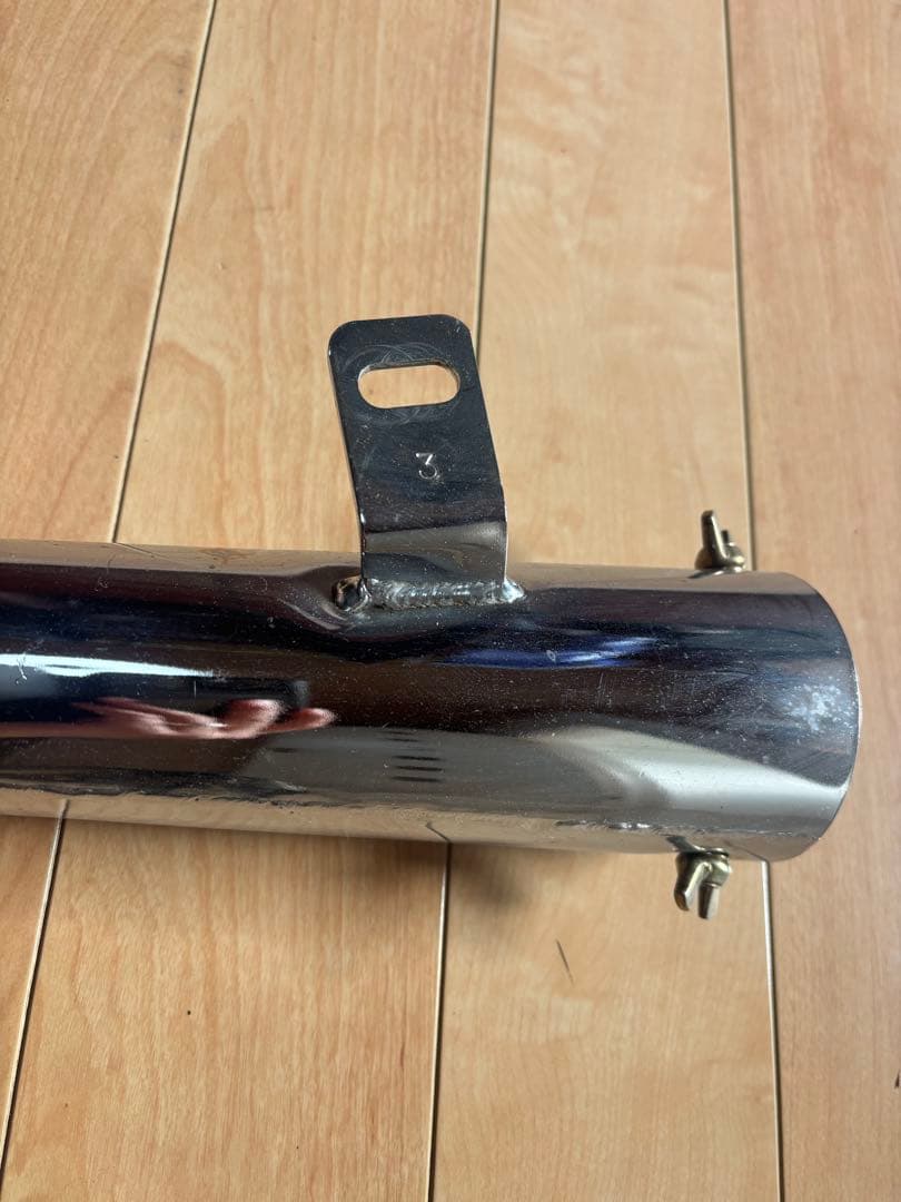 cb400t cb250t バブ　ホークプリティーメガホンマフラー　メッキ