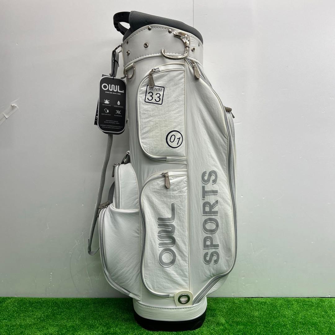 OUUL オウル 8インチ　ホワイト　ゴルフバッグ　キャディバッグ