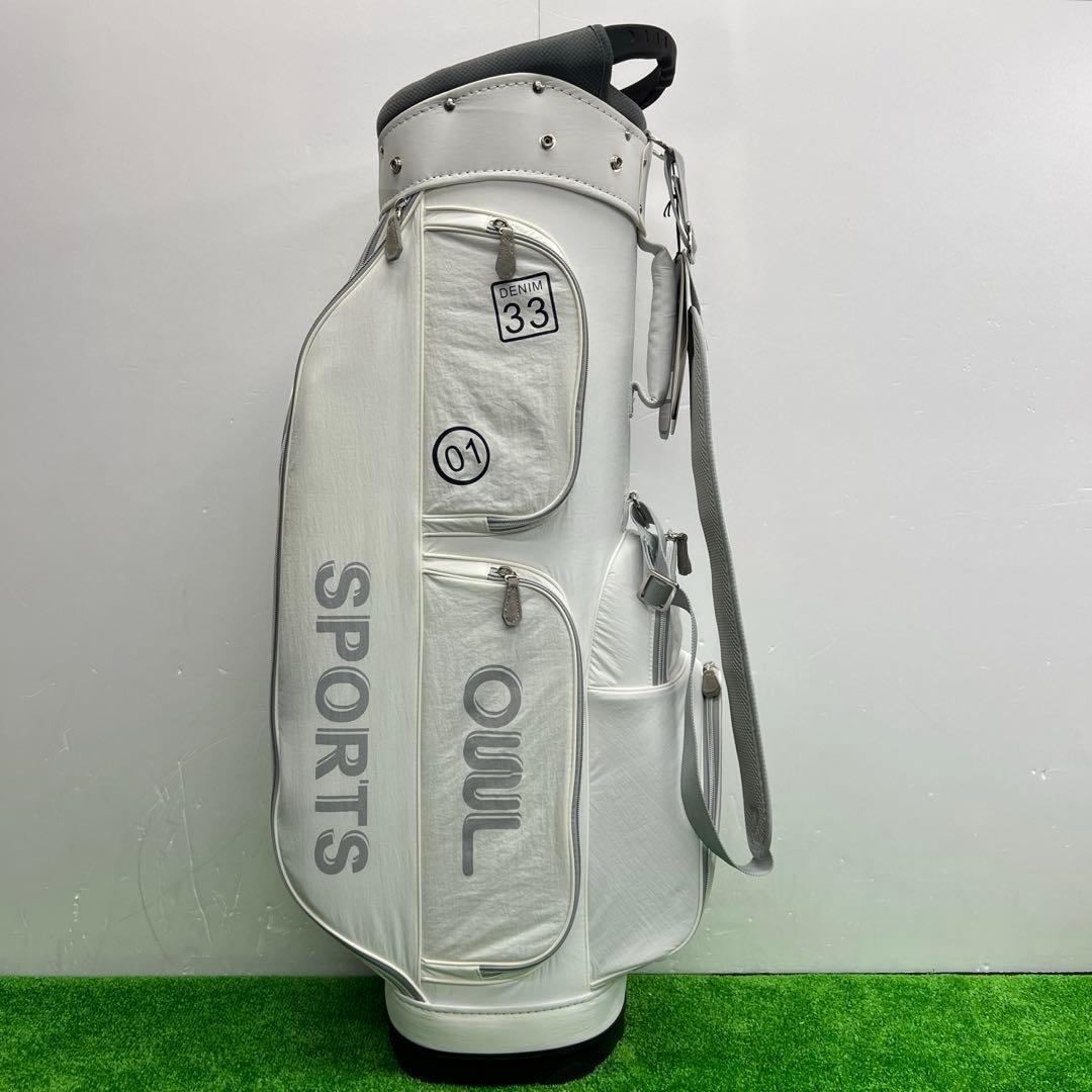 OUUL オウル 8インチ　ホワイト　ゴルフバッグ　キャディバッグ