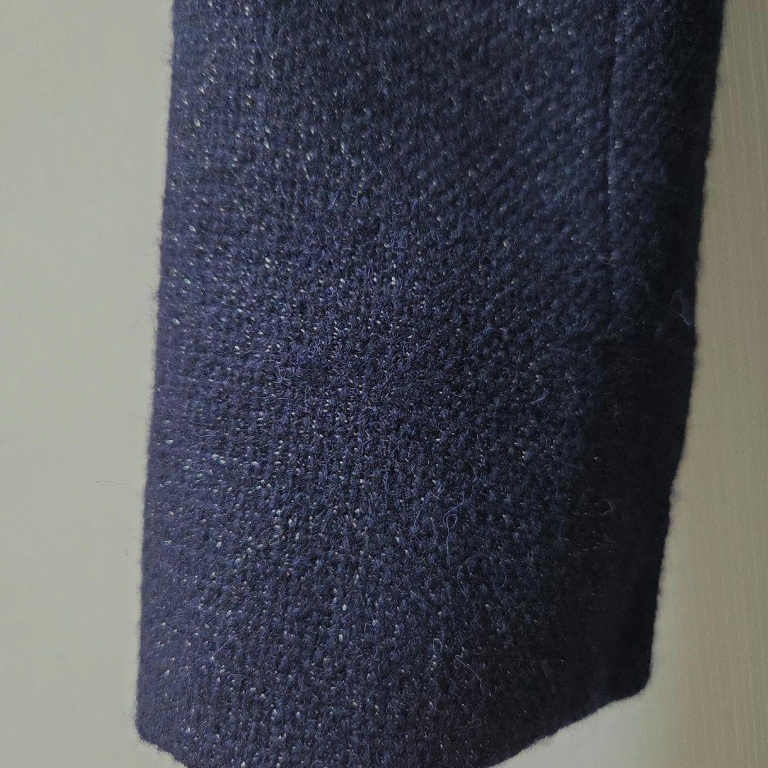 リ*ー様 TOCCA ロングコート　ネイビー リボン カシミヤ混　 サイズ0