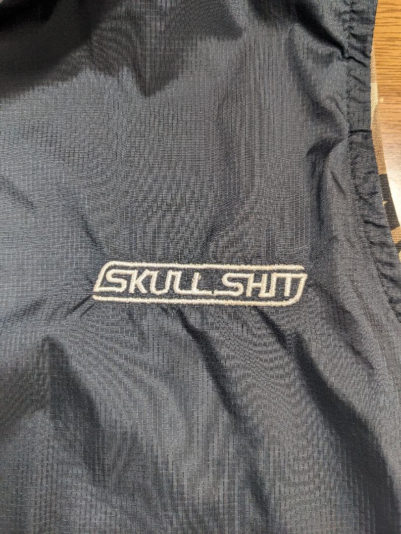 【希少品】skullshit リバーシブル ベスト ジャケ トライバルカモ