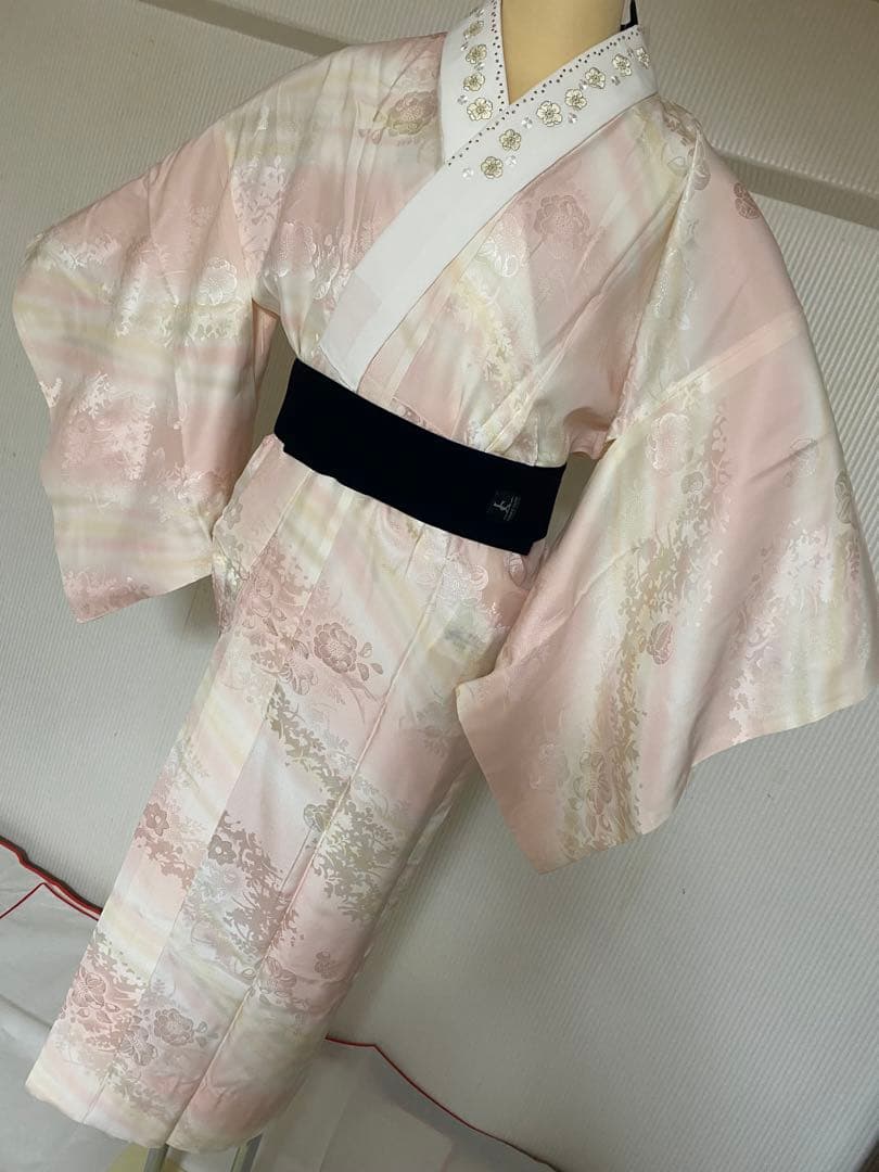 トールサイズ　長襦袢　絹　身丈136 裄69 裄70前後の着物に