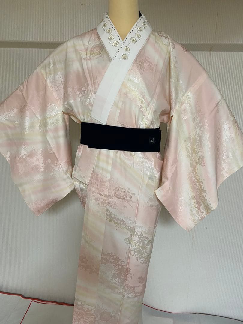 トールサイズ　長襦袢　絹　身丈136 裄69 裄70前後の着物に