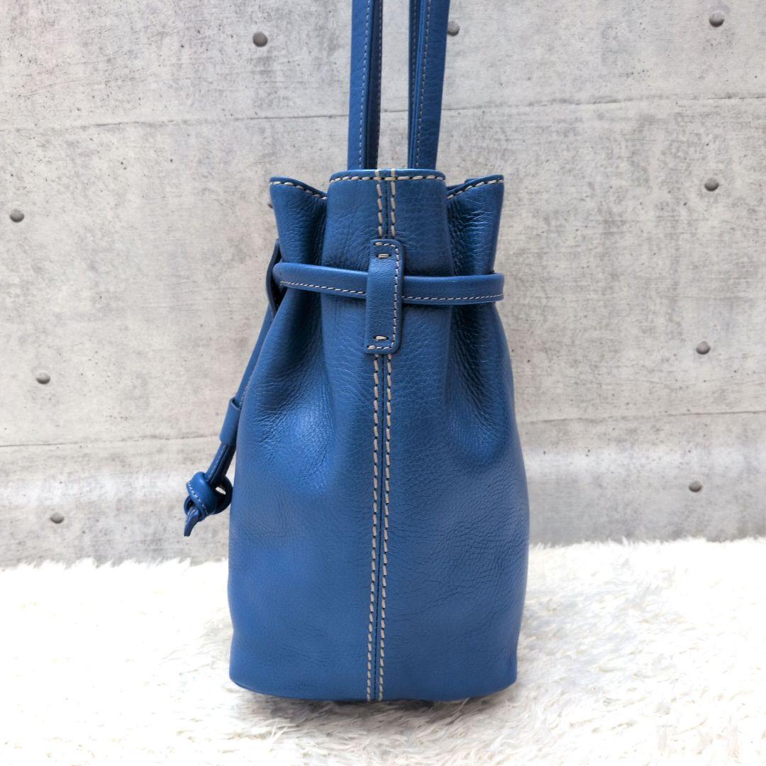 【未使用級 激レア 保存袋付き】ヒロフ　チッチョーネ　巾着トートバッグ S　青