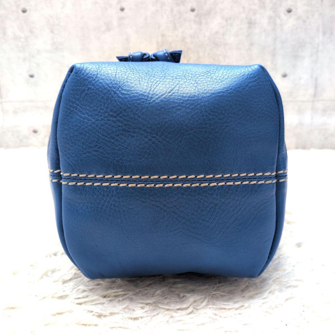 【未使用級 激レア 保存袋付き】ヒロフ　チッチョーネ　巾着トートバッグ S　青